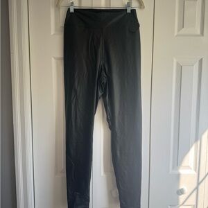 Aerie OFFLINE Black High-Waisted Real Luxe Leather Leggings